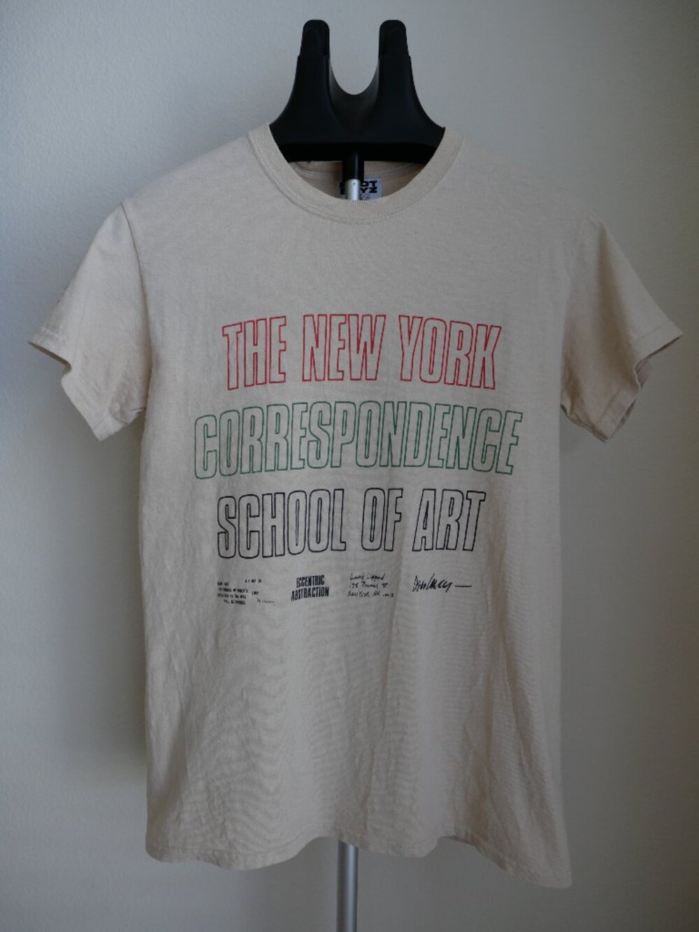 Boot Boyz Biz Tan Short Sleeve Lucy Lippard / NY Correspondence School Shirt